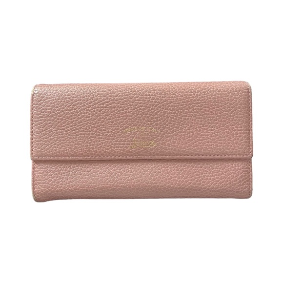 Gucci Swing Leather Logo Long Wallet - Picture 1 of 8